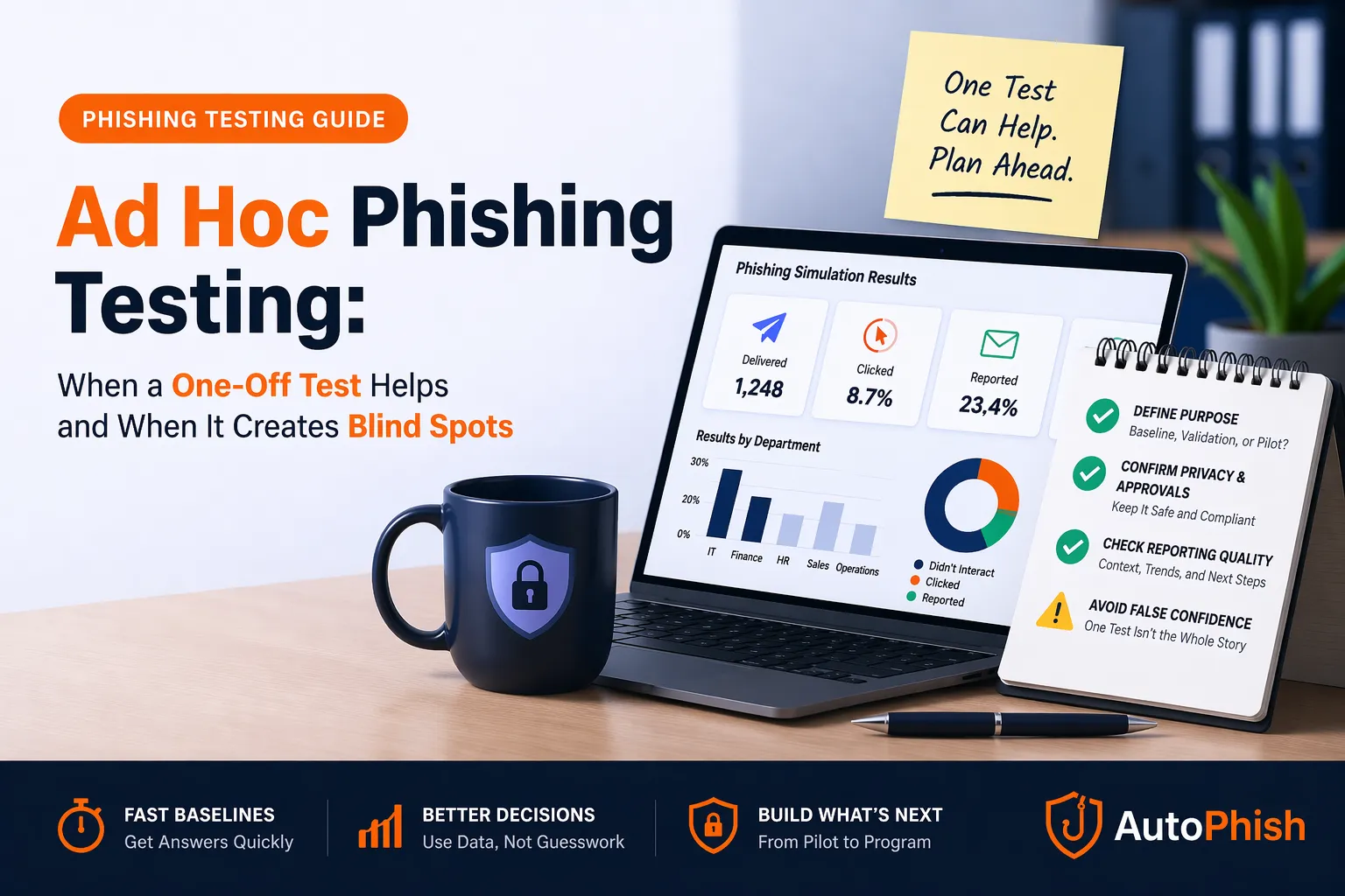 Cover image for Ad-hoc-Phishing-Tests: Wann einmalige Simulationen helfen – und wann du ein echtes Programm brauchst